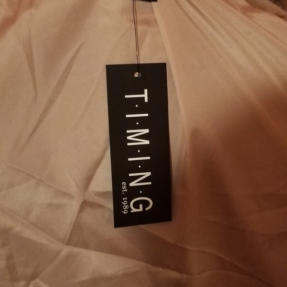 TIMING Mauve Plush Faux Fur Glam Peacoat - Picture 8 of 8